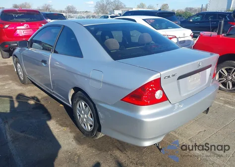 2005 Honda Civic Vp from USA, damaged, VIN 1HGEM21165L076990